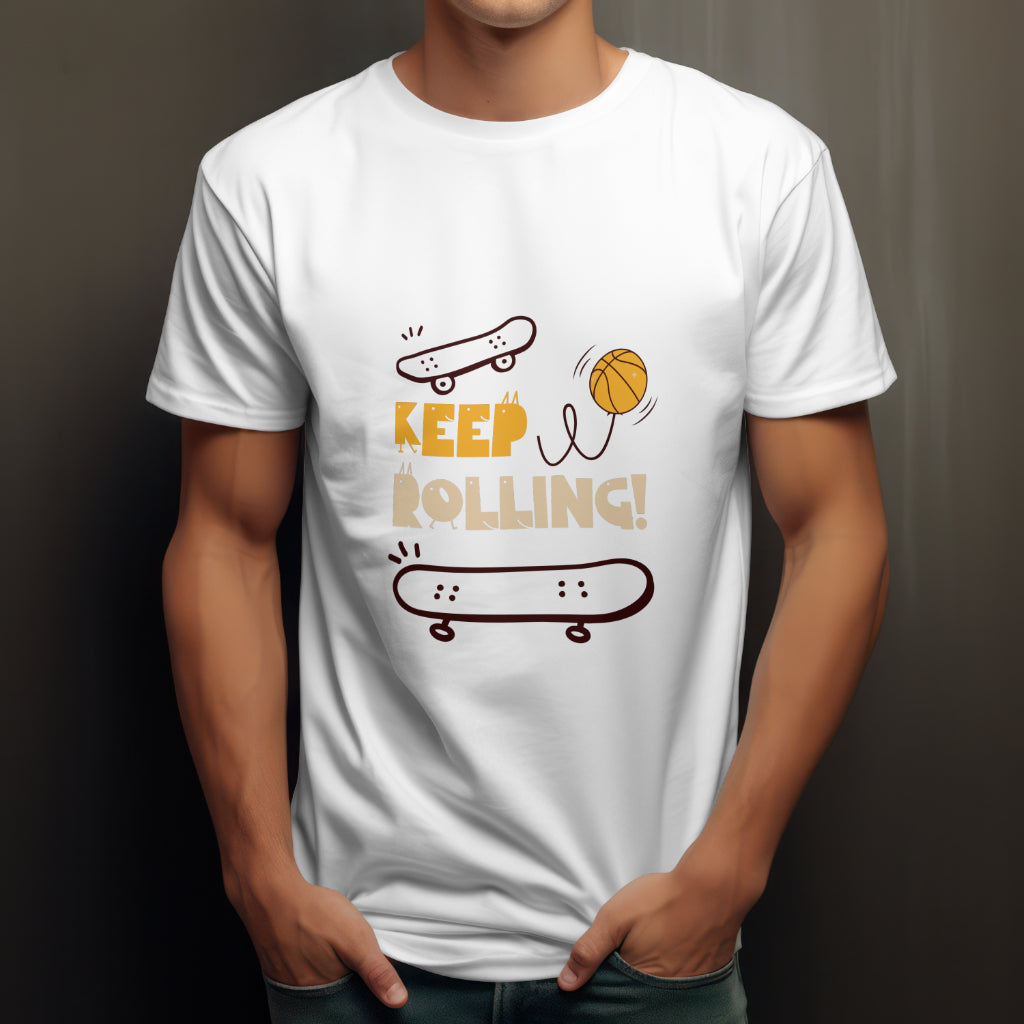 Keep Rolling half sleeve T-shirt