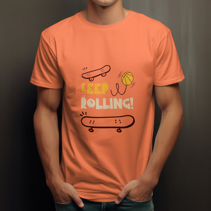 Keep Rolling half sleeve T-shirt