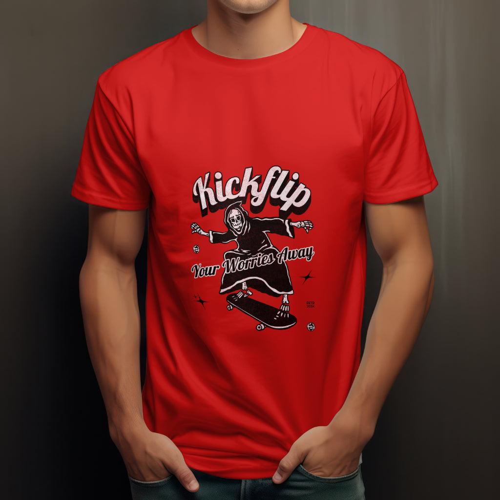 Kick-flip Half sleeve T-shirt