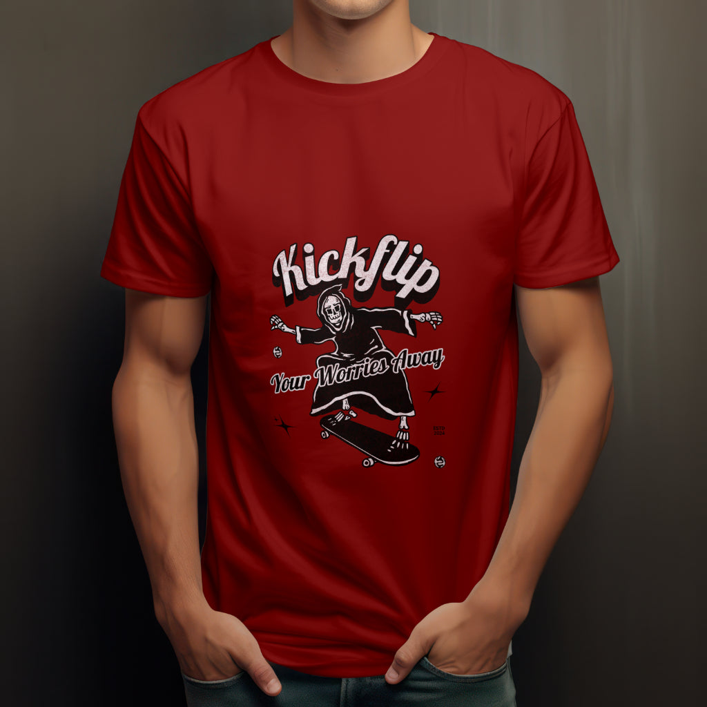 Kick-flip Half sleeve T-shirt