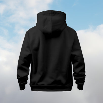 Plain Black Hooded Sweatshirt | Hoodie